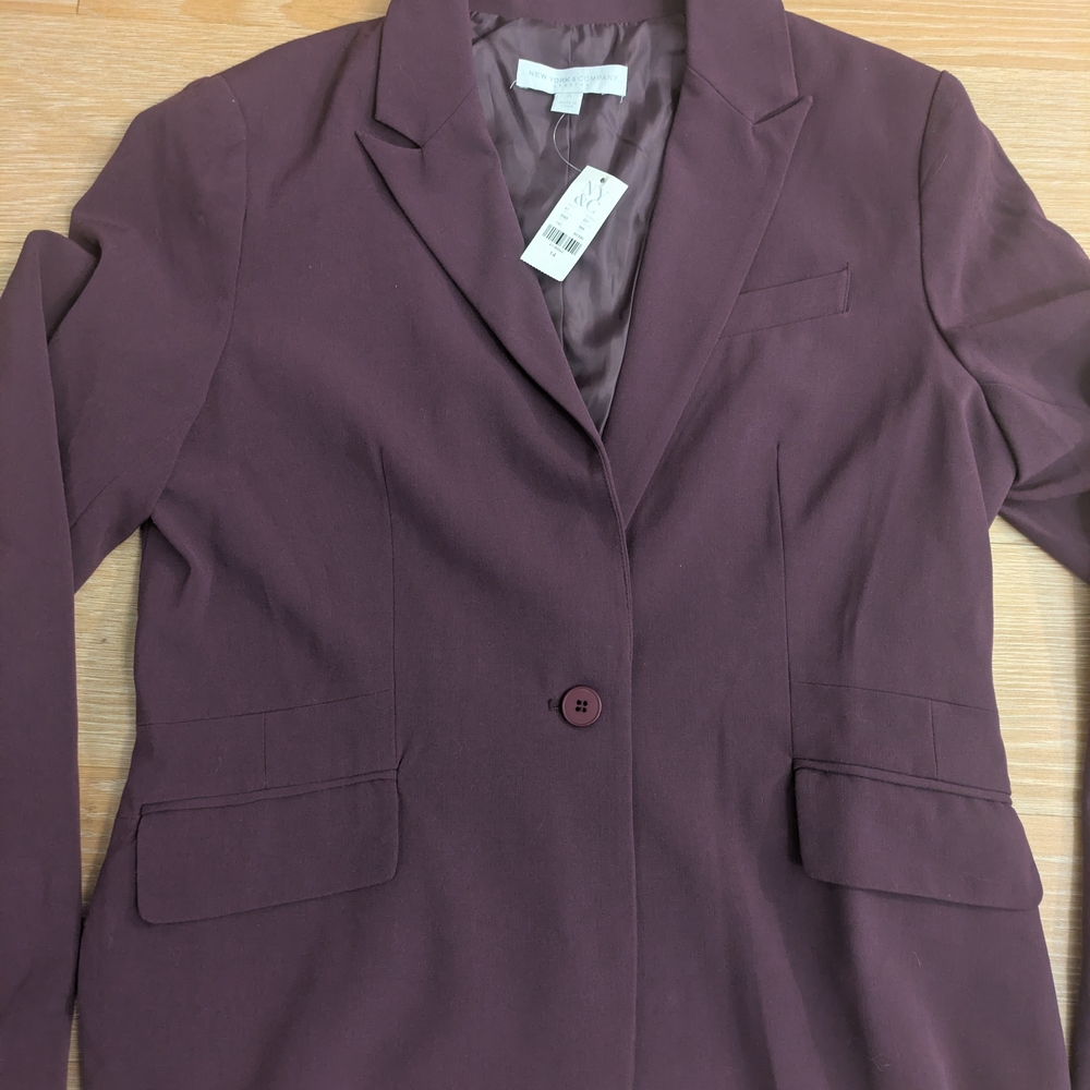 New York & Company Deep Purple Blazer - Picture 6 of 13